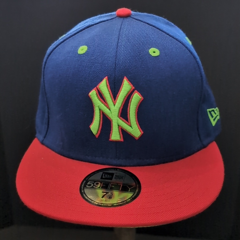 New Era,58Fifty,New York Yankees Mens Blue/Green Fitted Hat.